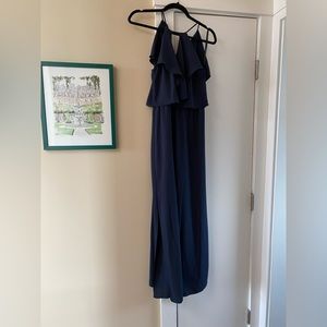 NWOT Navy maxi dress - perfect for weddings, bridesmaid dress, prom. Never worn.